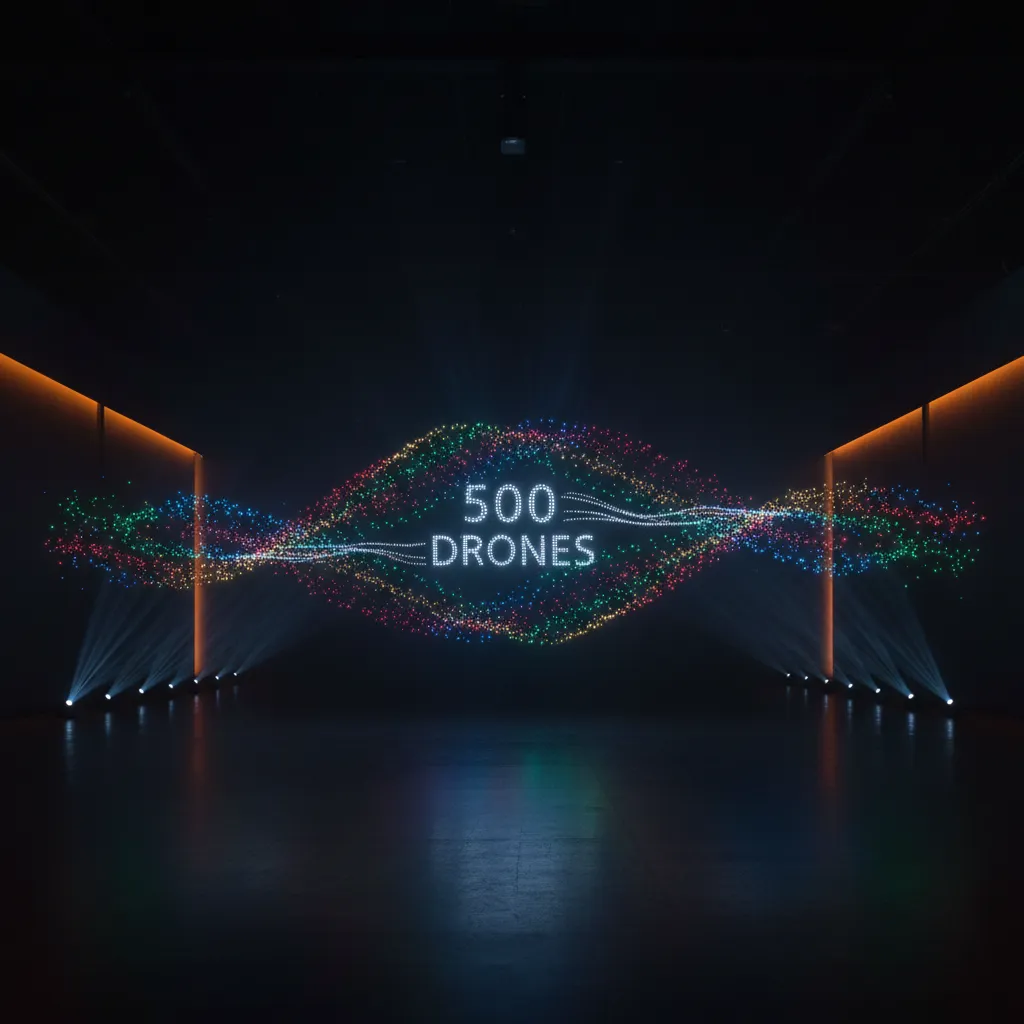 Drone Light Show — 500 Drones