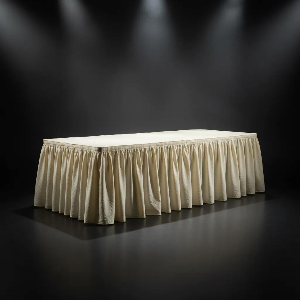 Banquet Table with Frill — Aum Event