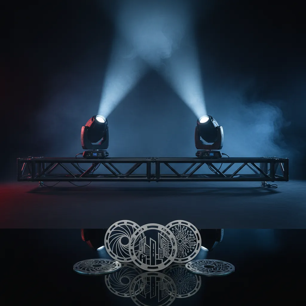 Custom Gobo Disc Cut — Lighting | AUM Event