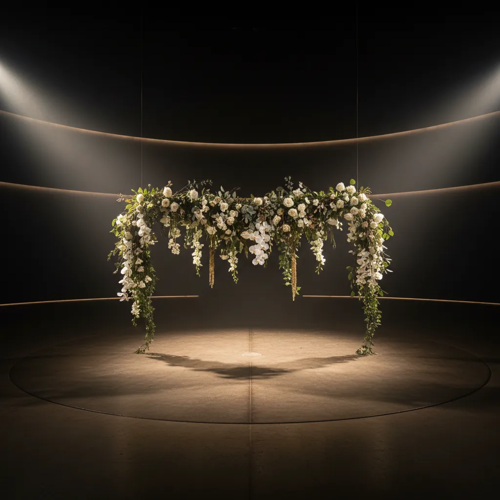 Hanging Floral Garland — Stage Décor & Florals | AUM Event